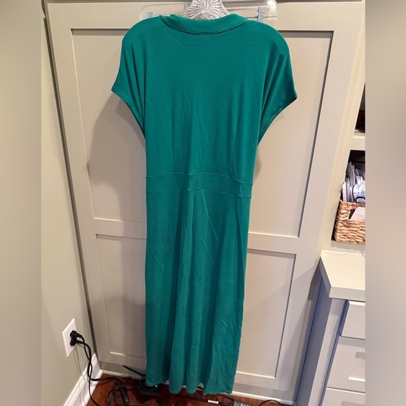 J. Jill Button-Front Midi Dress SZ L; Tie at waist in front or back 20" P2P - Picture 12 of 13
